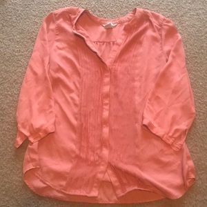 Pleat front blouse